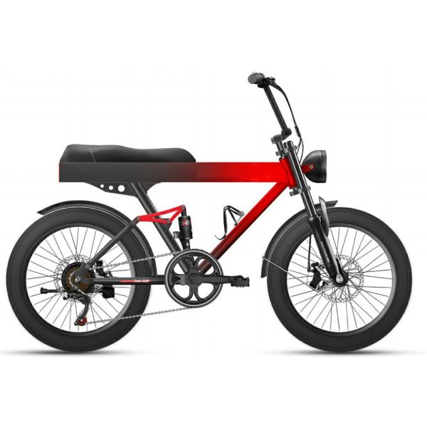 Cargo doble 48v 500w 9.6Ah 40kmh del neumático de la suspensión de la batería llena gorda de Ebike