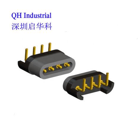 4Pin 2.54mm Pitch Male Female 2Amp 600gf Magnetic Pogo Pin Charger Connectors