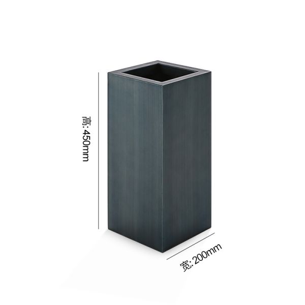 Outdoor Customized Tall Cuboid Stainless Steel Planter 316 Grade