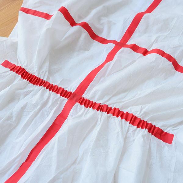 ISO13982 Type 5 6 Disposable Coveralls One Time Use Polypropylene SMS Disposable Coverall