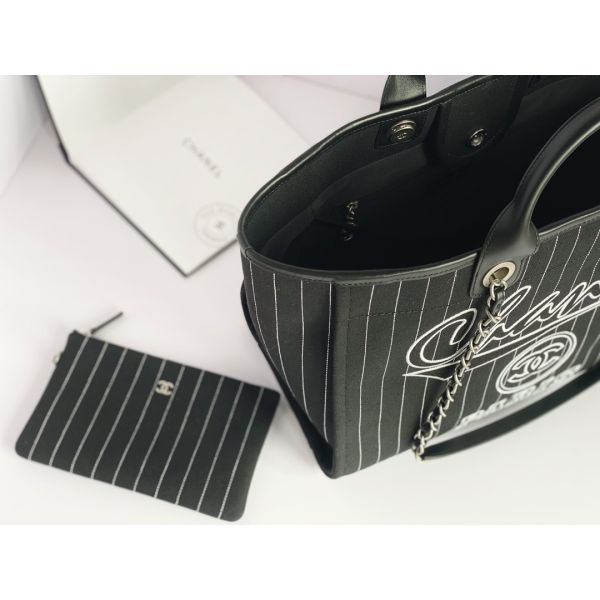 Большое заклеймленное изготовленное на заказ кладет сумку Metalblack Chanel 2,55 телячьей кожи хлопка и белизну в мешки