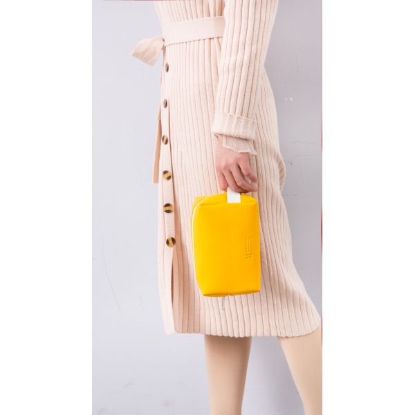 Matte PU Hanging Cosmetic Bag Multifunctional Makeup Storage Bag Large Capacity