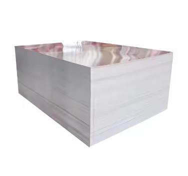 Silver Aluminum Plate Sheet 500-6000mm Length Hot Rolling Processing Technology