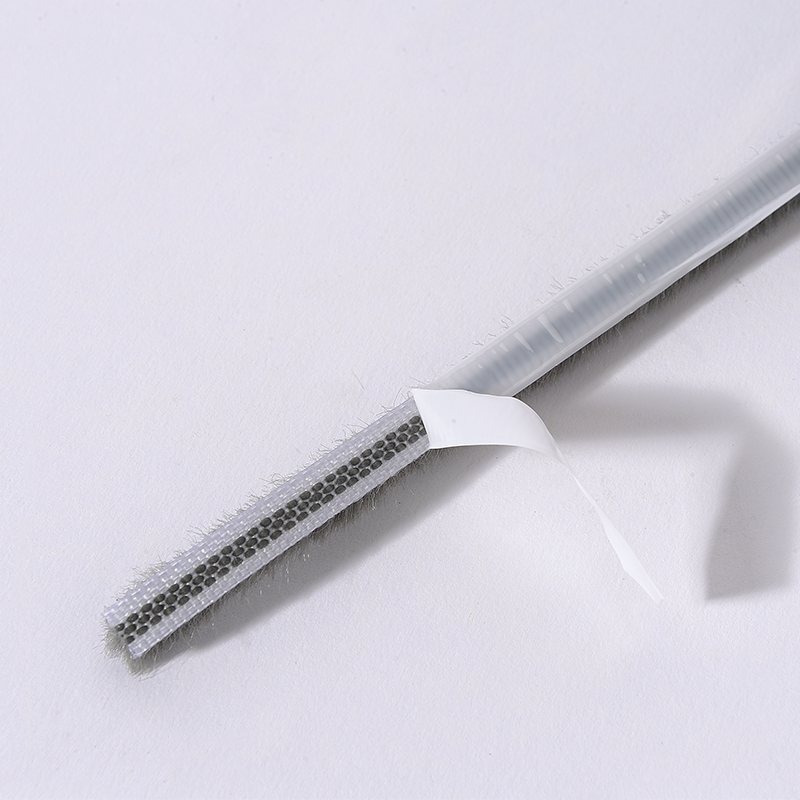 Sliding Window Weather Stripping Brush Seal with Hot Melt Glue Tape and Soundproof Function