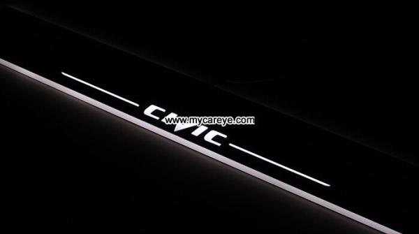 Honda Civic custom car door welcome LED lights auto light sill pedal