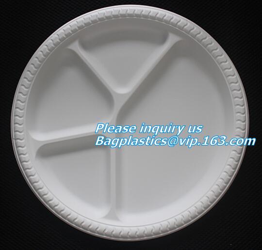 Крышка подноса еды круга кукурузного крахмала Dinnerware Eco приготовления уроков еды дружелюбная Biodegradable