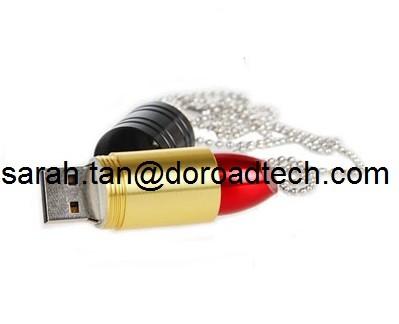 Top Quality Metal Lipstick Shapes USB Pen Drives