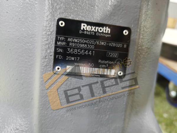 A6VM250HD2G/63W1 VZB020B BTPS A6vm Rexroth Motor Hidráulico para Peças de Máquinas de Construção Motor de pistão axial