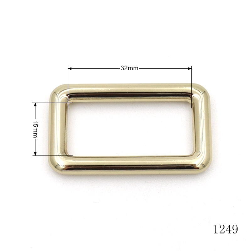 32mm Webbing Strap Buckle Metal Rectangle Zinc Alloy Square Buckle Ring for Leather Bags