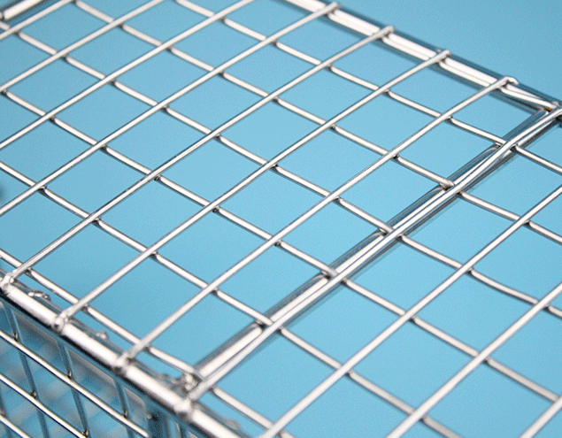 Woven 2.5mm Mesh Storage Baskets Hospital Restaurant Kitchenware Disinfection