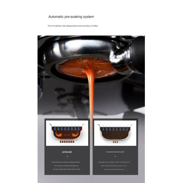 Adjustable Extraction Water Temperature Professional Grade Espresso Machine for Coffee