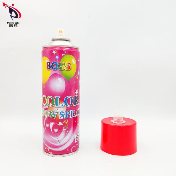 Tinplate Multicolor Fake Snow Aerosol Can , Snow Spray For Christmas Boss Snow Spray