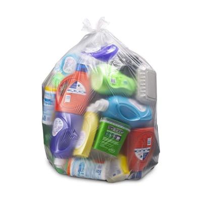 Drawstring Closure Recycled Garbage Disposal Bag Rectangular Leak Proof Resistance