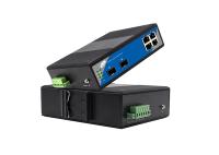 El 100KM 4 puerto manejado portuario de SFP 4 POE del gigabit 2 del interruptor del POE