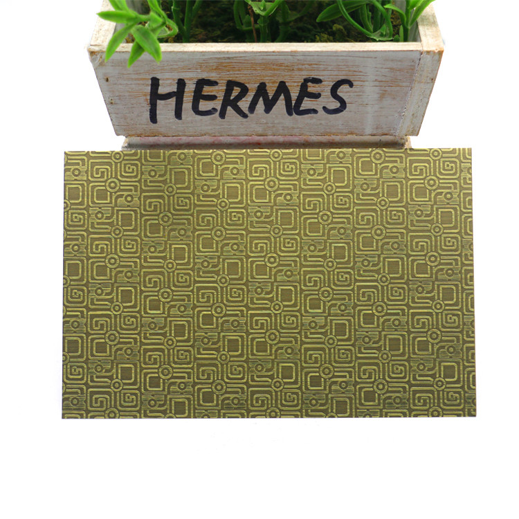 Медная латунь покрыла одетую декоративную длину листа нержавеющей стали 600mm