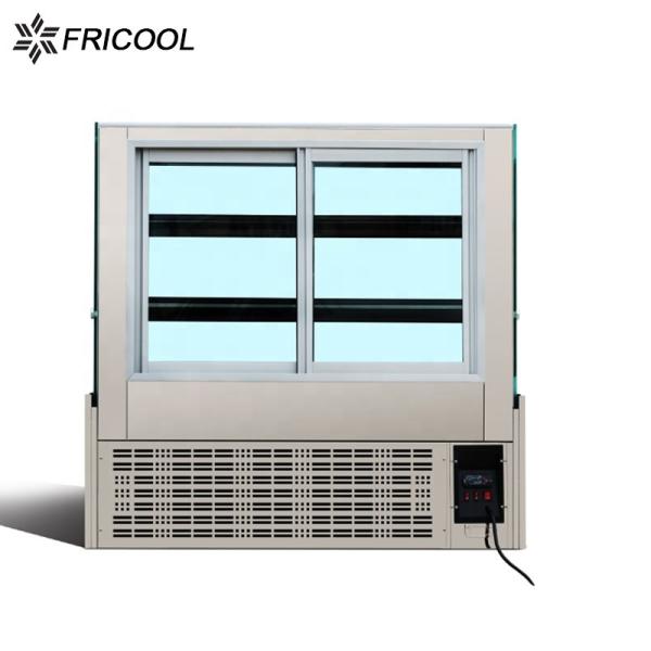 Professional refrgierated cake display glass bakery display cabinet  with CE/ETL for bakery shop