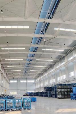 Safety Installation HVLS Ceiling Fans Gearbox Type For Warehouse Ventilation
