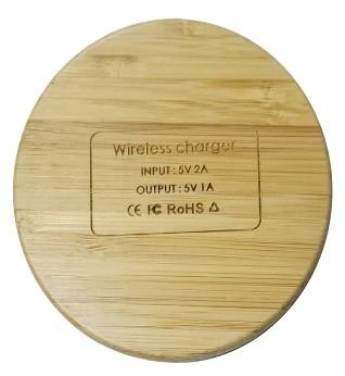 Bamboo wireless phone charging pad 10W fast charging wireless Charger 9V 3A