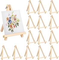 9.5 pouces de chevalet en bois naturel pour peindre, pliable Un chevalet en bois en forme d' art