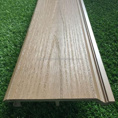 Parede exterior de plástico composto WPC em 150mm * 19mm Tamanho com opção de textura de madeira