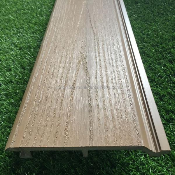 Parede exterior de plástico composto WPC em 150mm * 19mm Tamanho com opção de textura de madeira