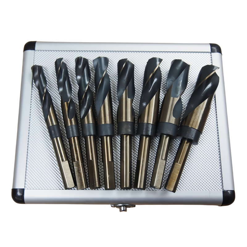 8 Piece Drill Bit Set Silver Deming Coal Mining Drill Bits Amber Black Coated