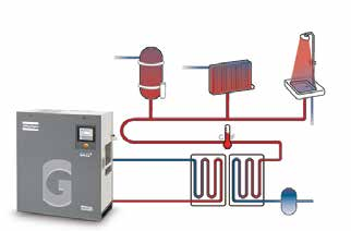 Всасываемый маслом вращающийся Atlas винтовой воздушный компрессор 26kw Ga26+ переменная мощность