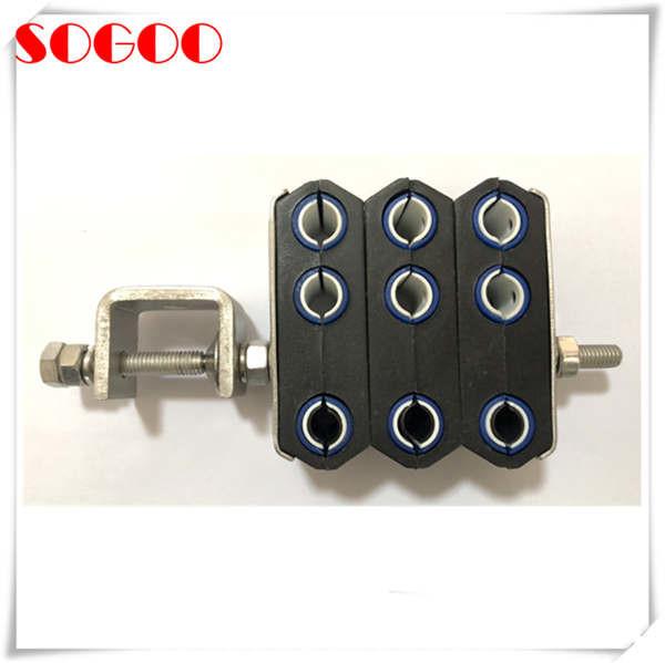 M8 Threaded Hole Feeder Cable Clamp For ZTE Huawei Base Station CE / RoHS