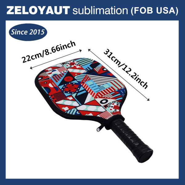 ZELOYAUT Wholesale Sublimation Pickleball-Paddles Blank DIY Outdoor Pickleball Balls Outdoor Wooden Custom Graphic