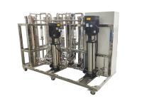 estação de tratamento de água dobro de aço inoxidável do sistema do RO da fase 1500LPh para a água ultra pura