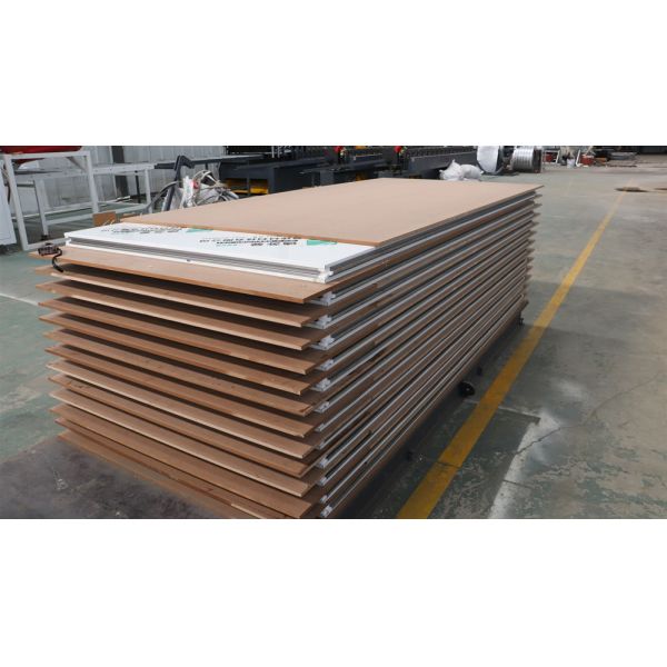 Stainless Steel Rock Wool Sandwich Panel Hand Make Sandwich Panel For Food Factory