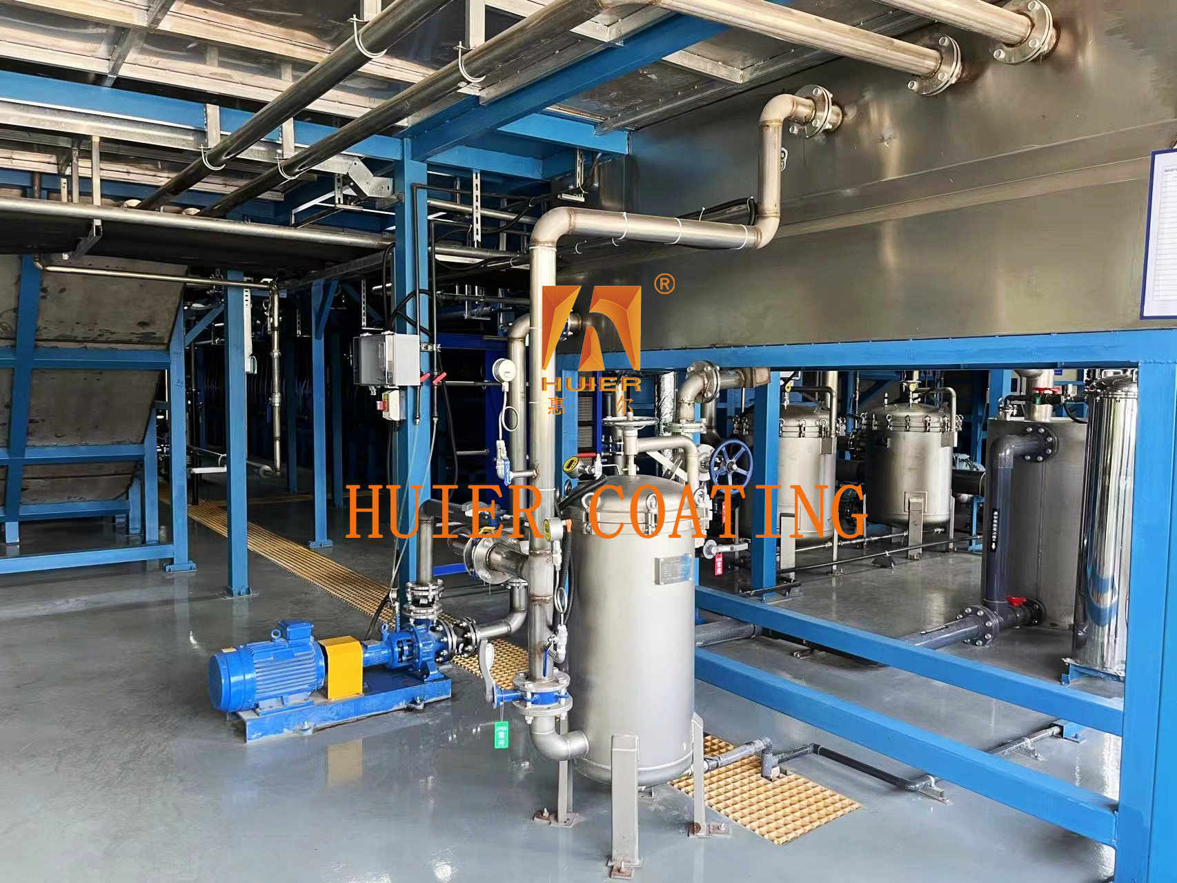 20-50℃ Temperature Electrodeposition Coating Equipment Electrophoretic Dip Coating System