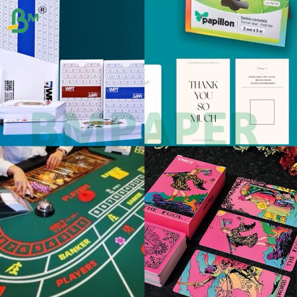 310gsm 330gsm Black Core Coated Poker Paper High Opacity Anti - Cheating Cardstock for Professional Playing Cards 310gsm 330gsm Black Core Coated Poker Paper High Opacity Anti - Cheating Cardstock for Professional Playing Cards