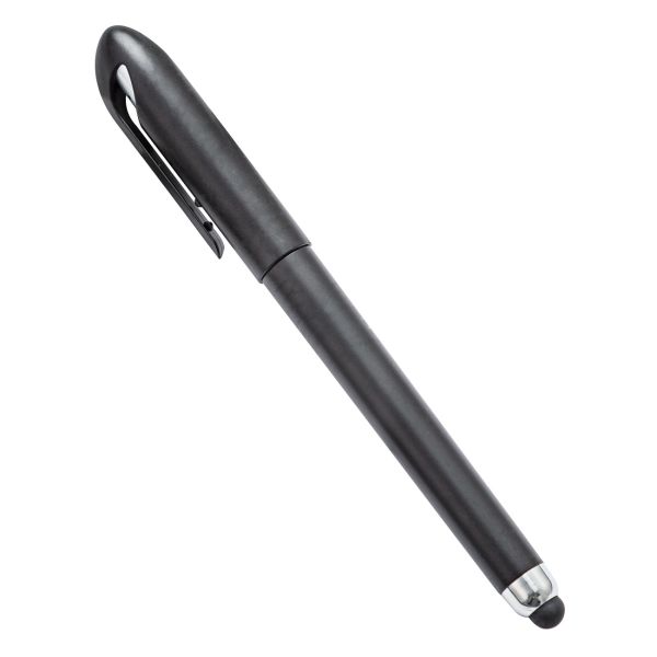Soft Touch Screen Metal Stylus Pen with Brass Telescope Barrel and 0.5mm Writing Width