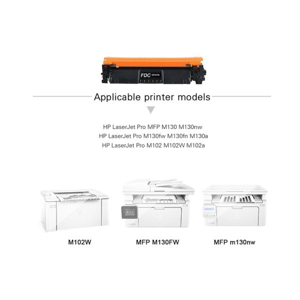 17A Toner Laser Printer Toner Cartridge Compatible For 217A CF217A