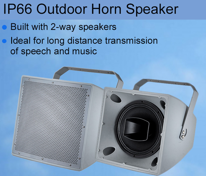 400W Outdoor PA Horn Speaker 8 Ohm IP66 15 Coaxial Speaker