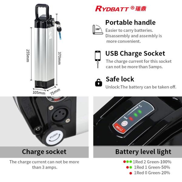 48V 20AH Electric Bicycle Battery Pack Ebike lithium lon cell