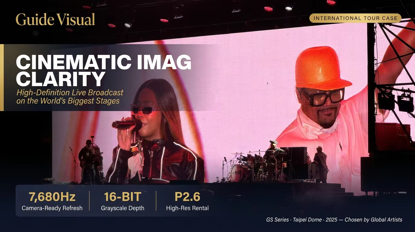 Guide Visual GS curve p3.91 p4.81 Professional Rental LED Display for Indoor and Outdoor Stage Performances