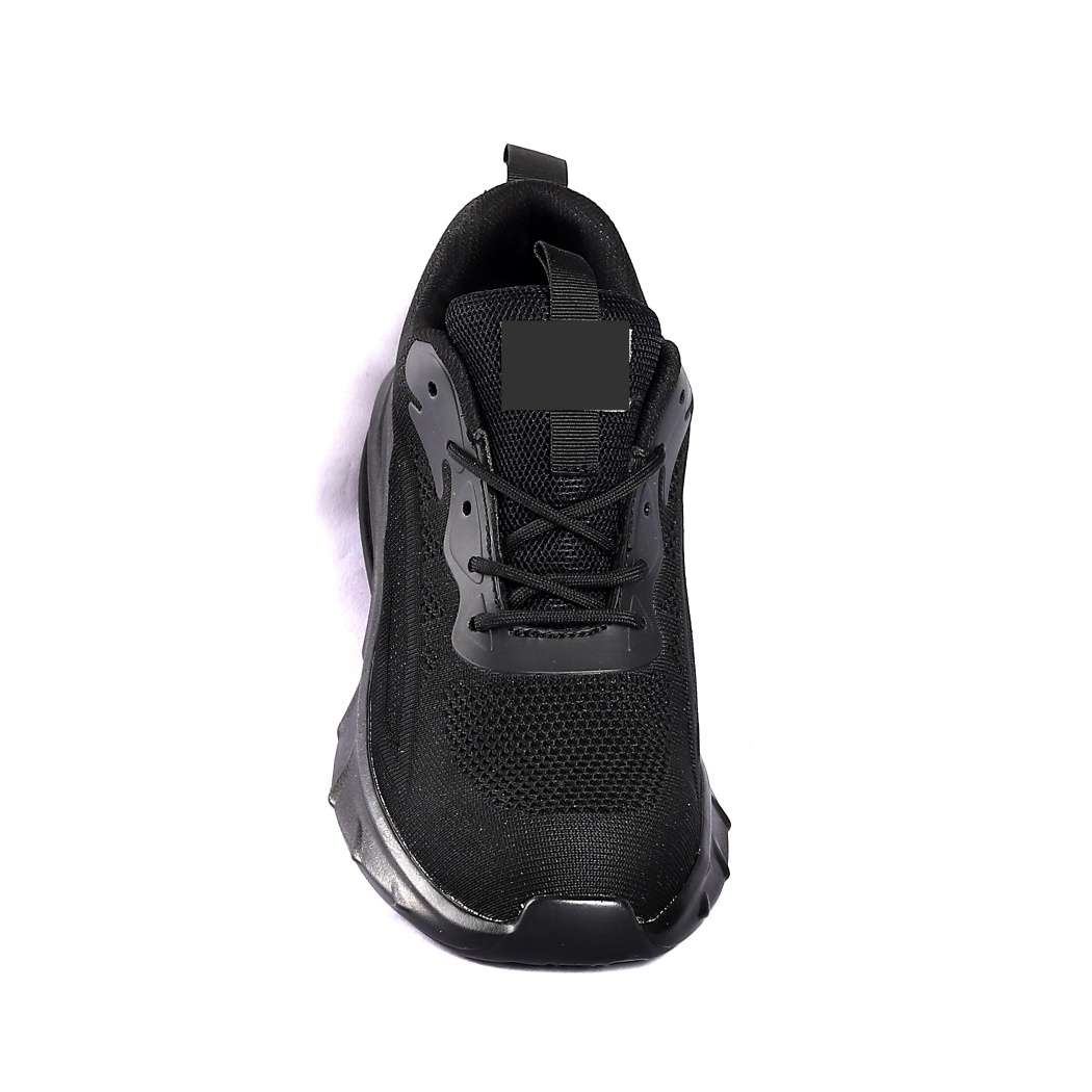 Стальные подтяжные обувь Противоскользящий PU Цементный подошв Рабочие ботинки Удобная ЭВА подошв Черные безопасные ботинки