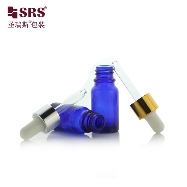 Small Size Travel Pocket Face Serum Essential Oil Glass Dropper Bottle 10ml