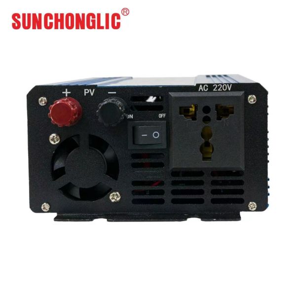 This 2000W MPPT solar charge inverter features a modified sine wave output and converts 12V DC to 220V AC power.