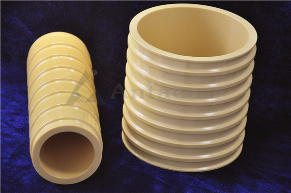 Yellow Custom Ceramic Parts Abrasion Resistant Zirconia Ceramic Components