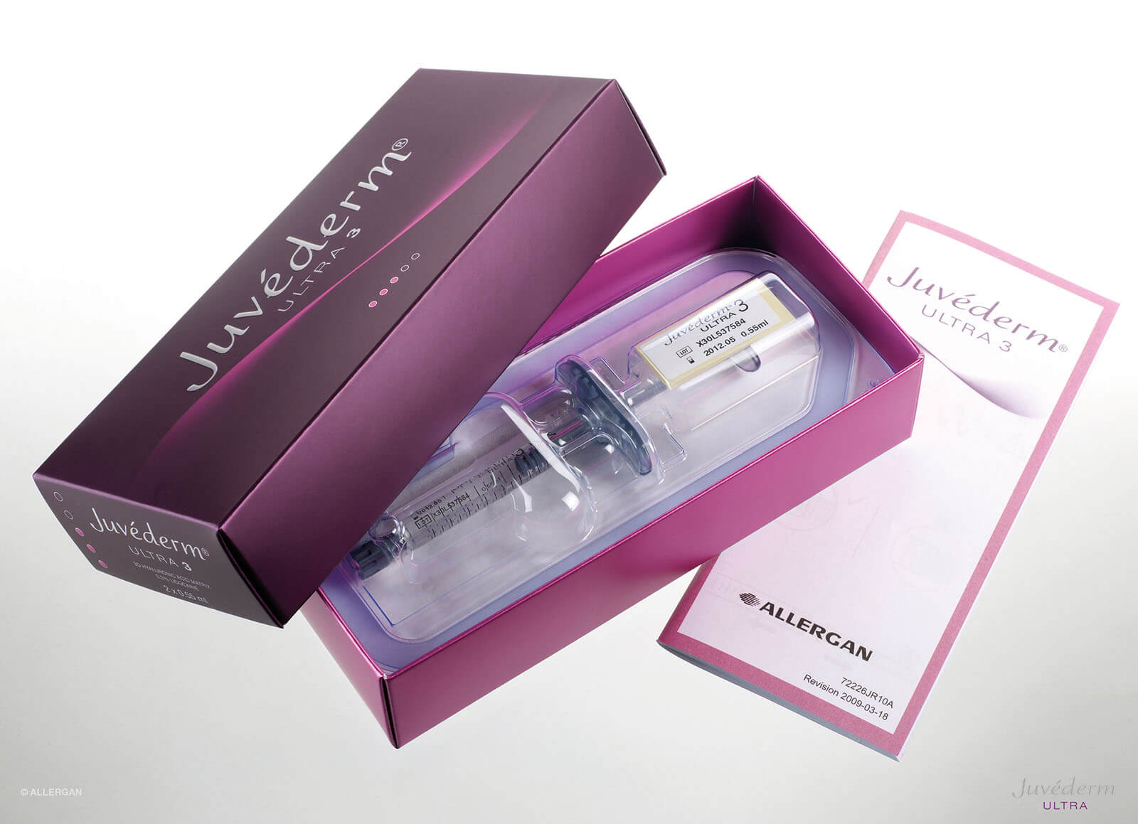 Гиалуроновая кислота Juvederm Dermal Filler для лица с продолжительностью действия 6 - 9 месяцев
