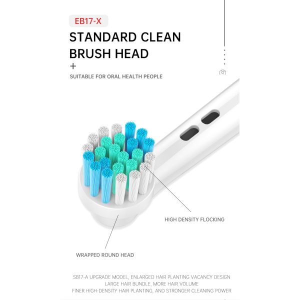 Soins bucco-dentaires Remplacement de la tête de la brosse à dents électrique Compatible avec la série B