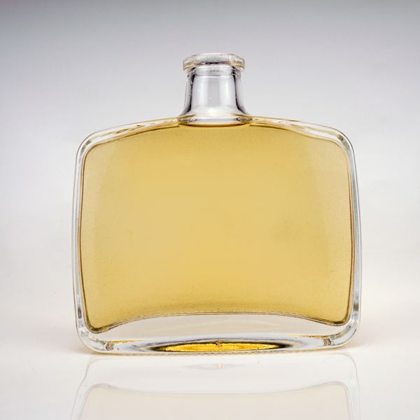 360ml Clear Empty Transparent Bottle for Wine Alcohol Spirits Unique Square Shape