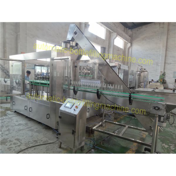 Crown Cap Glass Bottle Filling Machine 3500 - 5000BPH Capacity For Beer Sealing