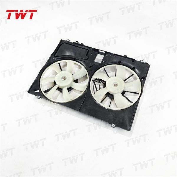 Highlander 16711-0P110 1671131310 Car Dual Electric Radiator Fans Assembly Radiator Shroud Fan