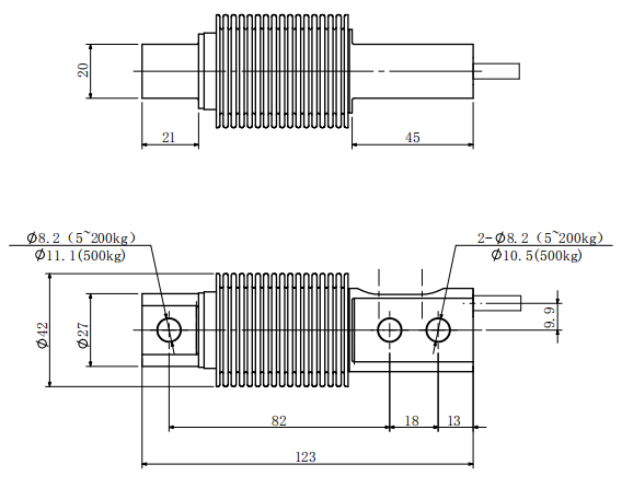 FA510 Stainless Steel 500kg Shear Beam Load Cell For Industrial Floor Scale