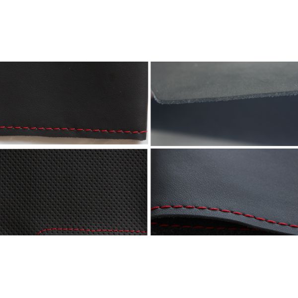 Custom Soft Leather Steering Wheel Cover for Infiniti QX80 2014-2019 in Brown Thread