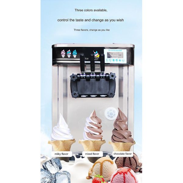 220V Voltage Ice Cream Filling Machine High Expansion Rate Commercial Soft Serve Maker